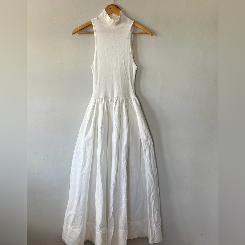Reformation Sleeveless Cream Dress New XS Stunning NEW